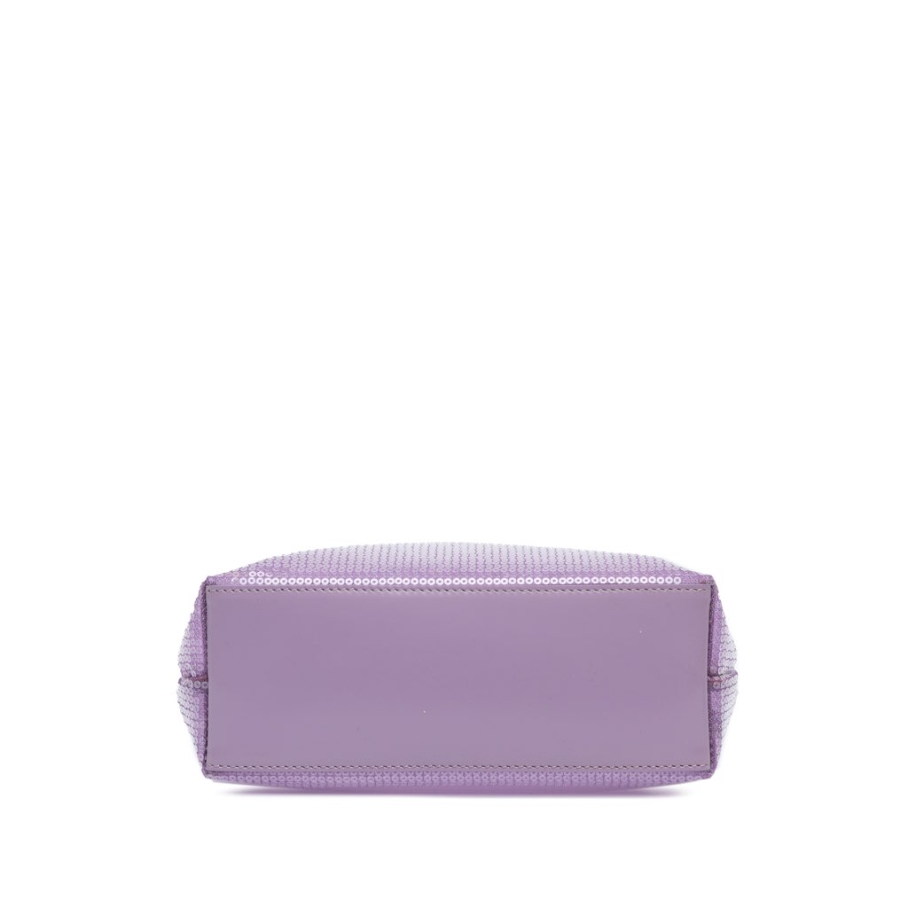 Prada Small Sequined Mesh Logo Tote - Image 6