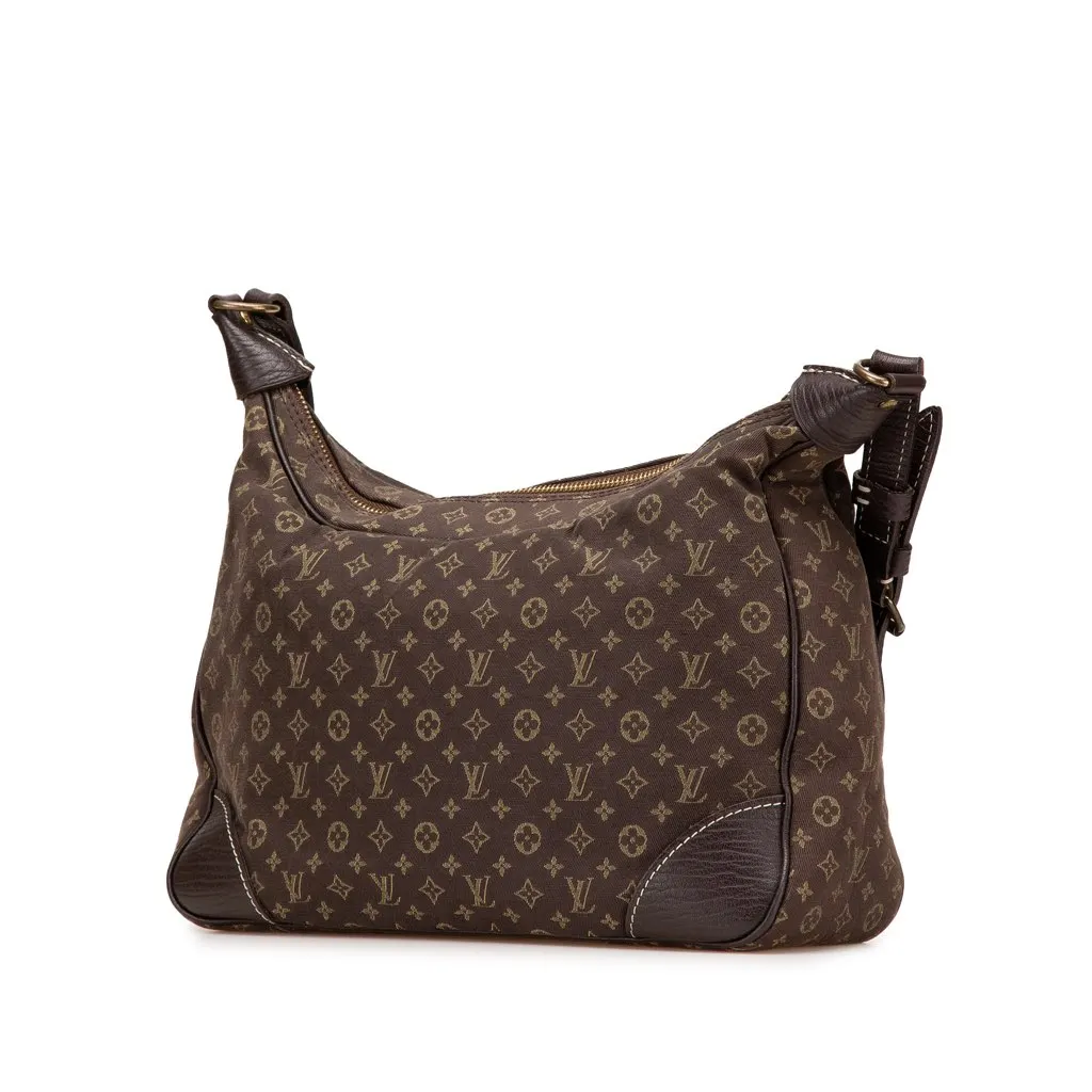 Louis Vuitton Monogram Mini Lin Boulogne Brown Canvas Good - Back View