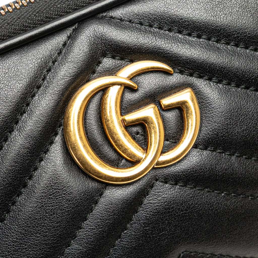 Gucci Mini GG Marmont Matelasse Leather Camera Crossbody - Image 10