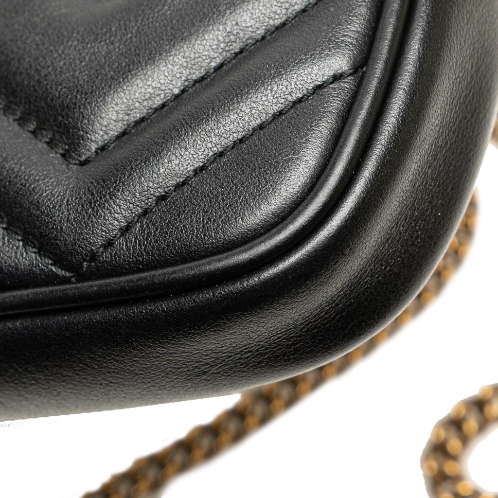 Gucci Mini GG Marmont Matelasse Leather Camera Crossbody - Image 12