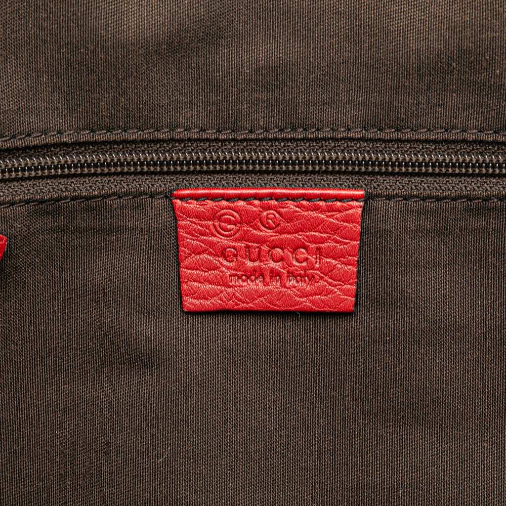 Gucci Medium Leather Web Dome Satchel - Side view