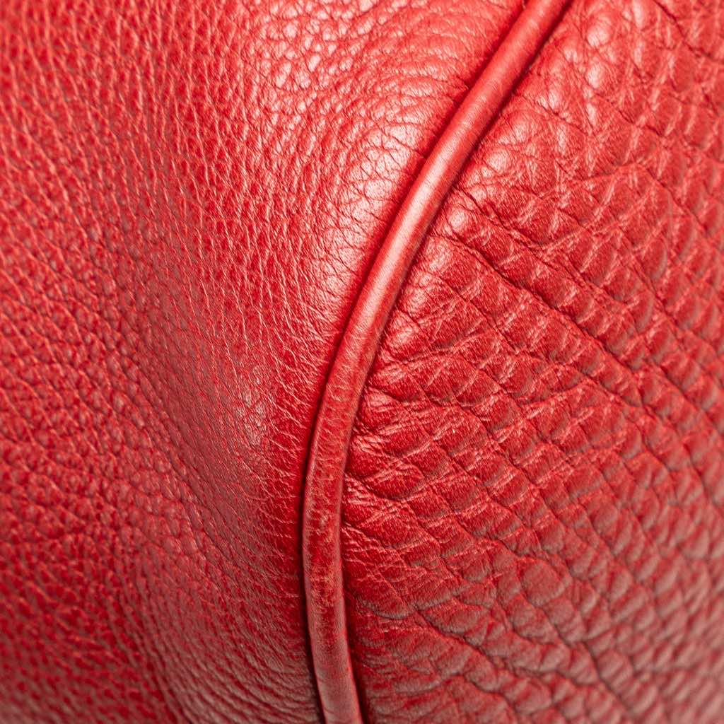 Gucci Medium Leather Web Dome Satchel - Image 12