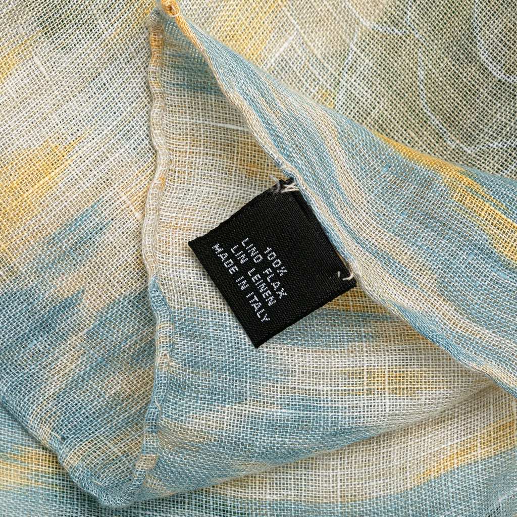 Chanel Camellia Printed Linen Scarf - 3