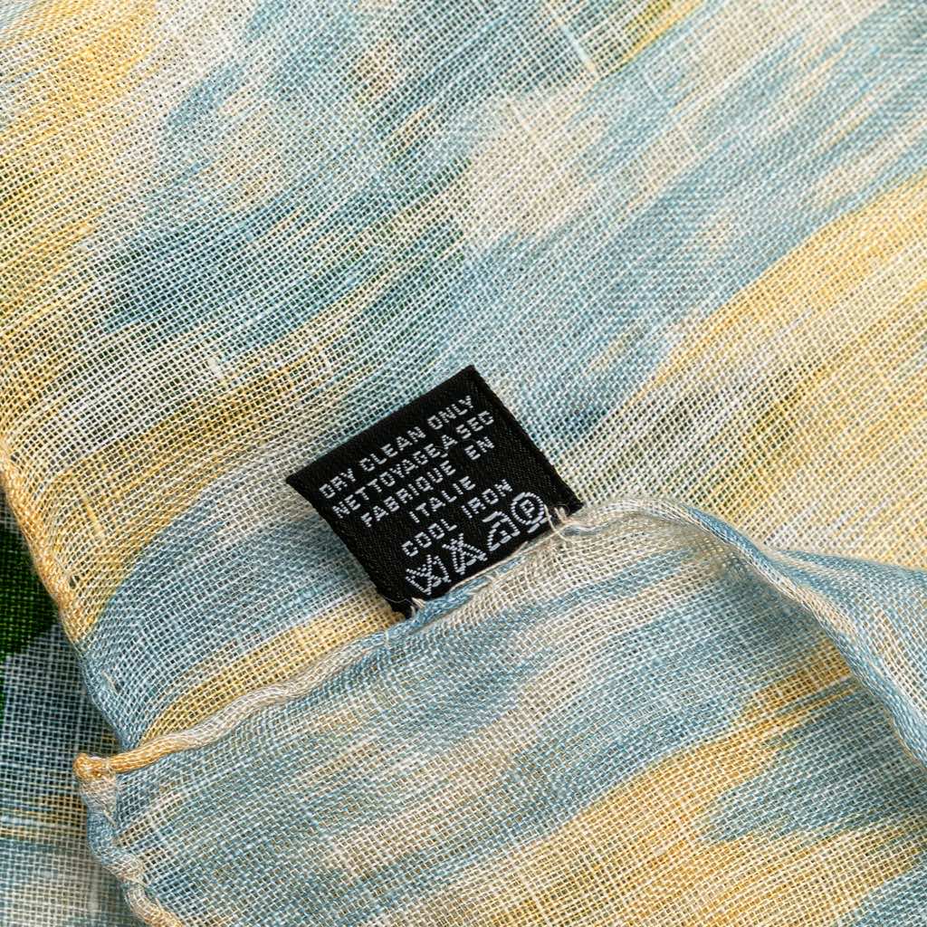 Chanel Camellia Printed Linen Scarf - 4