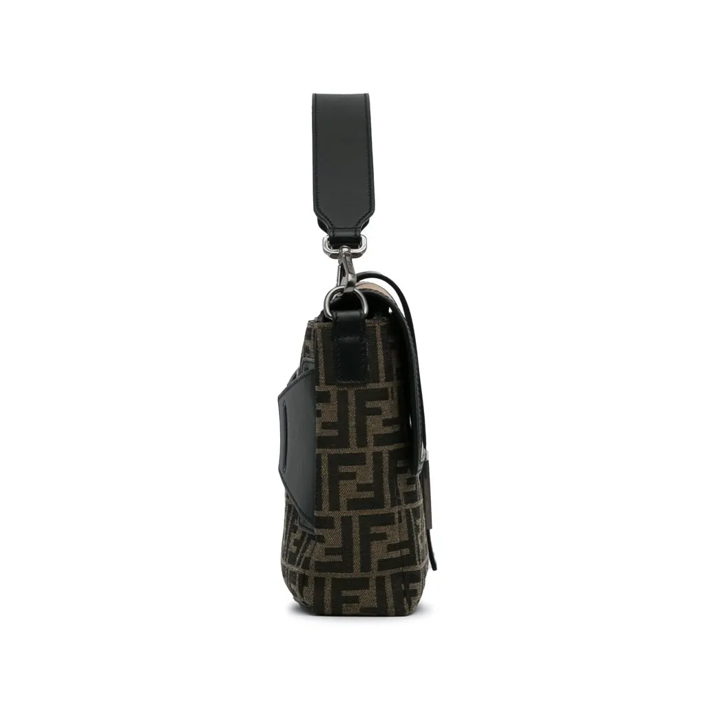 Fendi Large Zucca Canvas Convertible Belt Baguette Brown Canvas Very good - Inside View