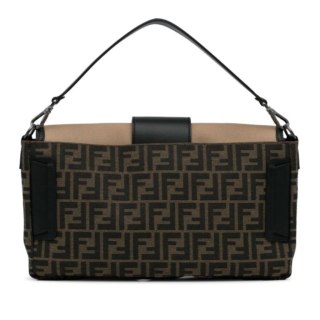 Fendi Large Zucca Canvas Convertible Belt Baguette - 4