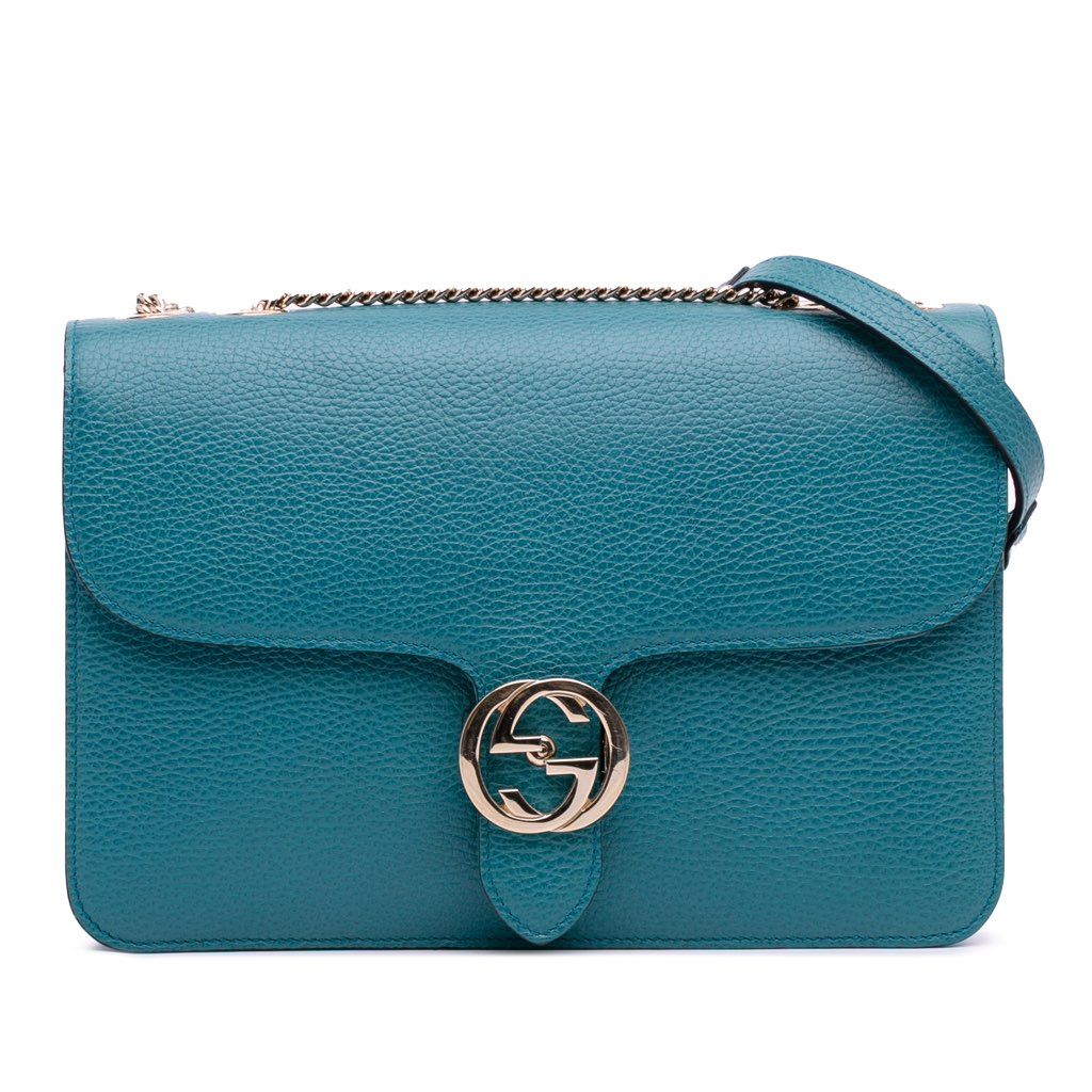 Gucci Medium Dollar Calfskin Interlocking G Crossbody