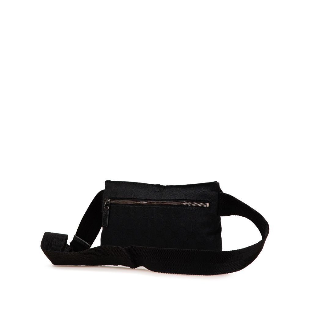Gucci GG Canvas Double Pocket Belt Bag - Back view