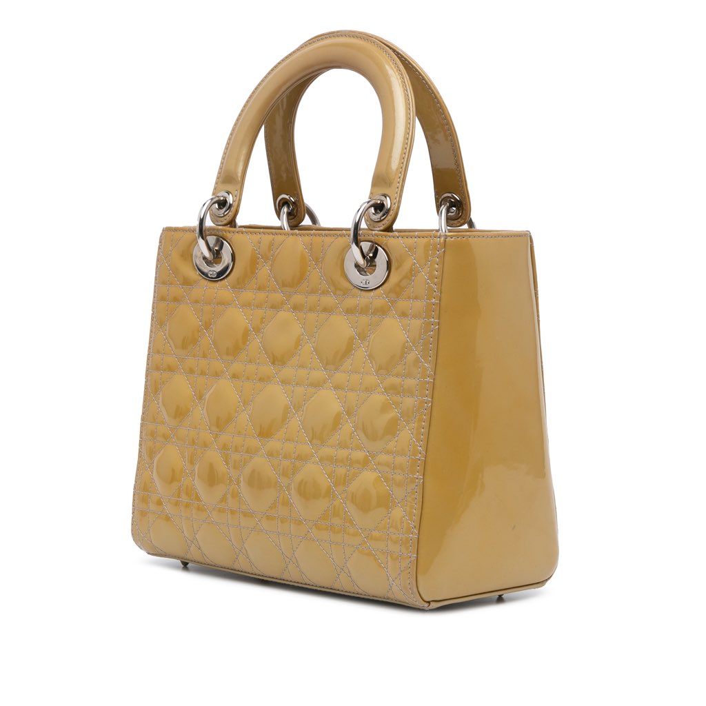 Dior Medium Patent Cannage Lady Dior - 2