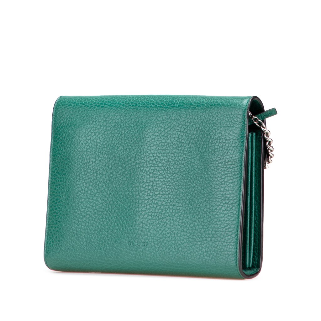 Gucci Mini Leather Dionysus Wallet on Chain - Back view