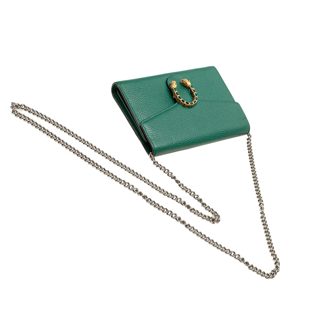 Gucci Mini Leather Dionysus Wallet on Chain - Image 12