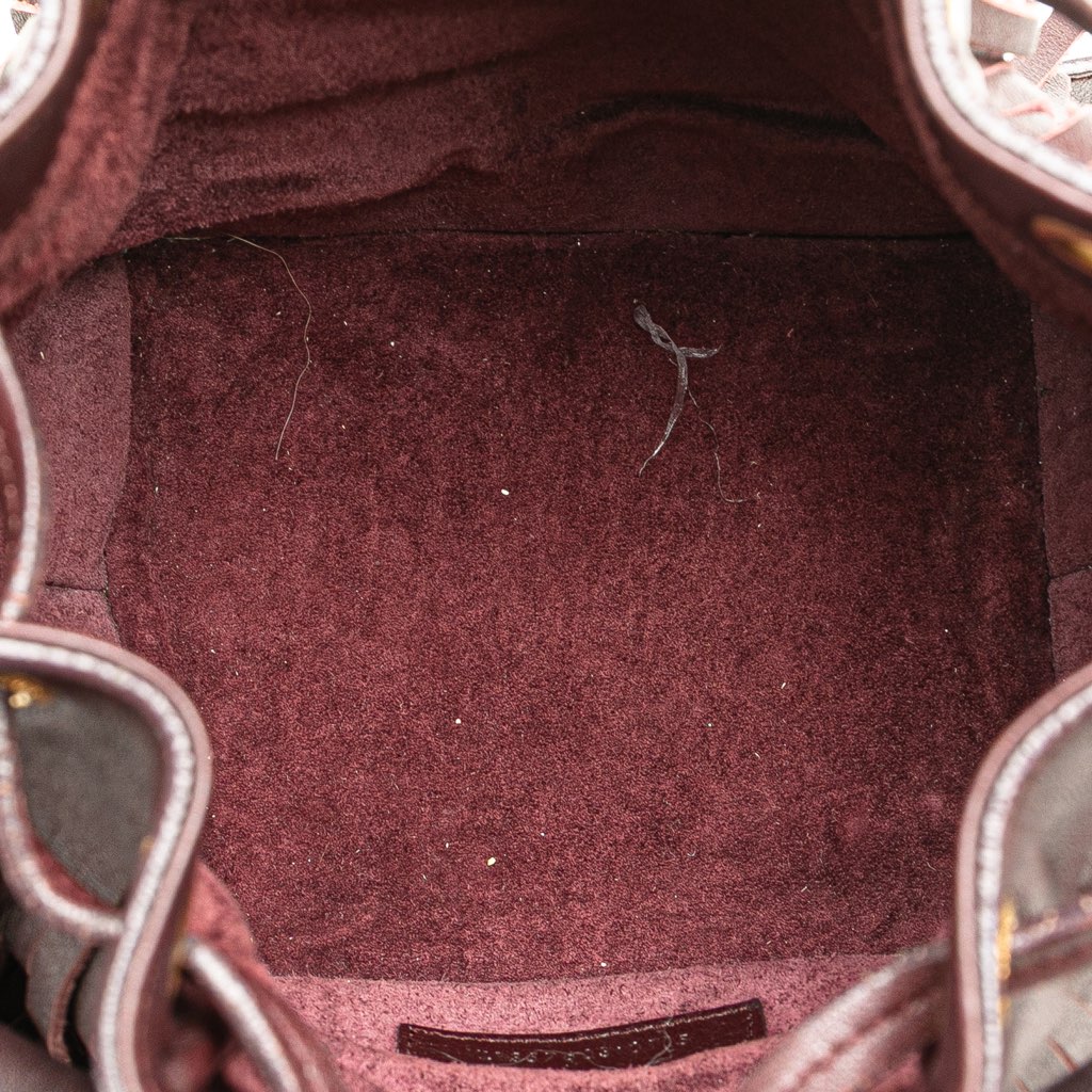 Saint Laurent Small Calfskin Emmanuelle Fringe Bucket Bag - 4