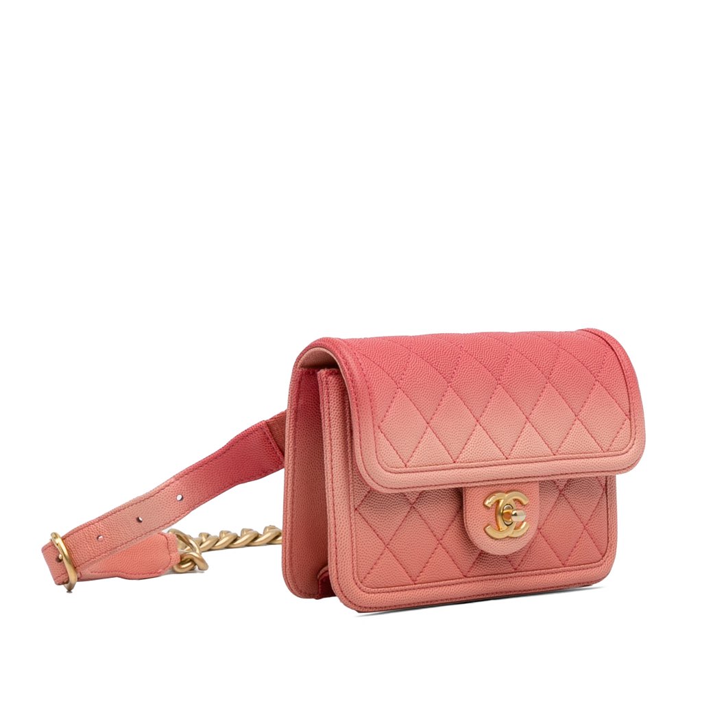 Chanel Caviar Sunset On The Sea Flap Belt Bag - 2