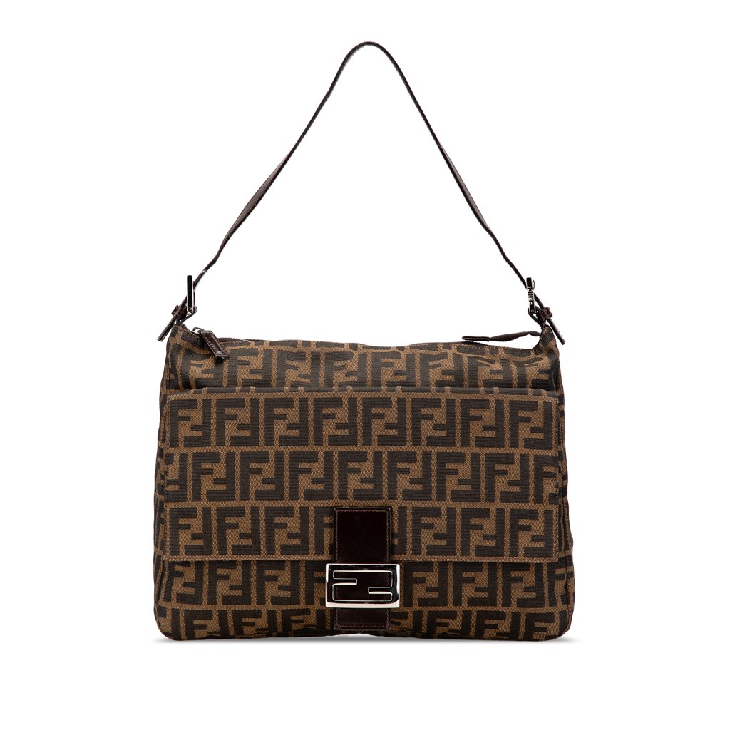 Fendi Zucca Canvas Shoulder Bag