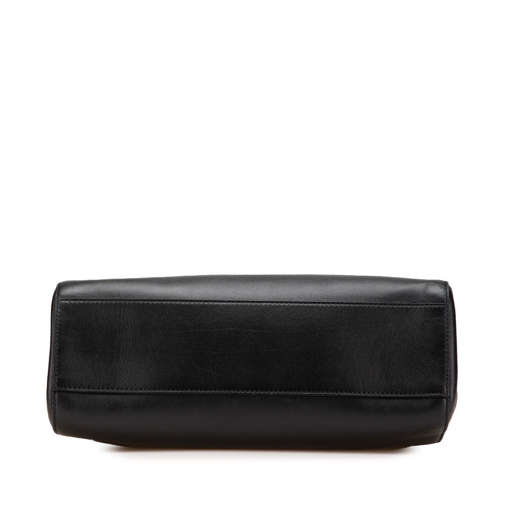 Gucci Medium Leather Bamboo Nymphaea Satchel - Image 6