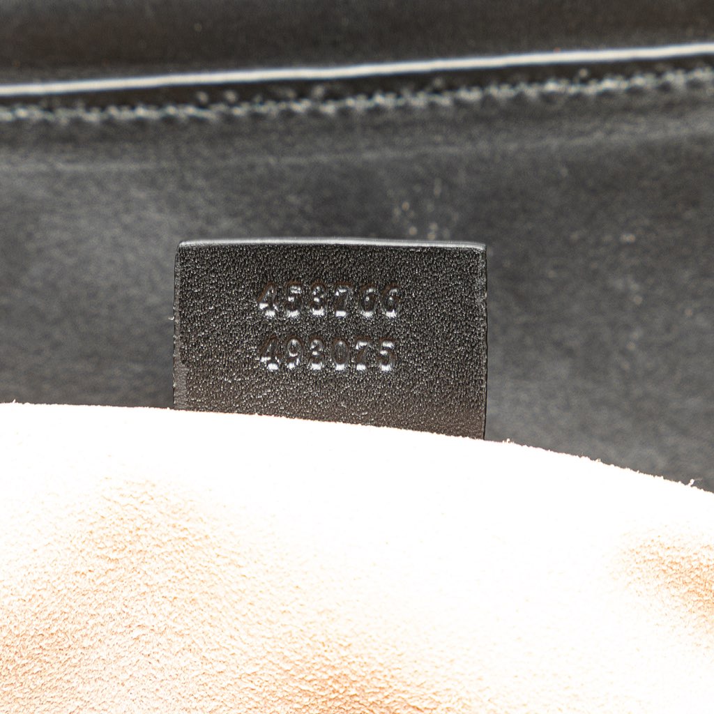 Gucci Medium Leather Bamboo Nymphaea Satchel - Detail 1