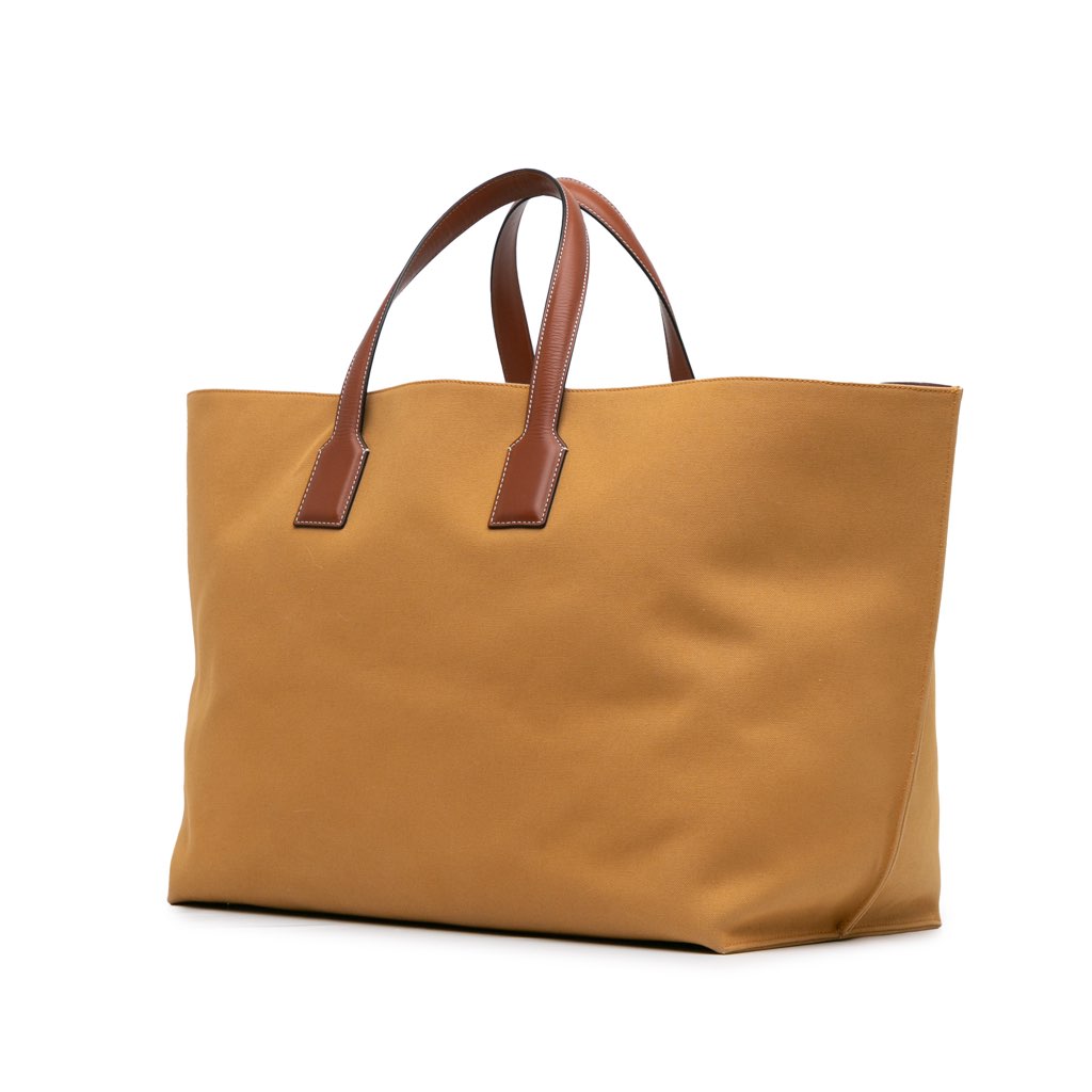 Loewe Large Canvas Embroidered Fisherman T Shopper Tote - 2