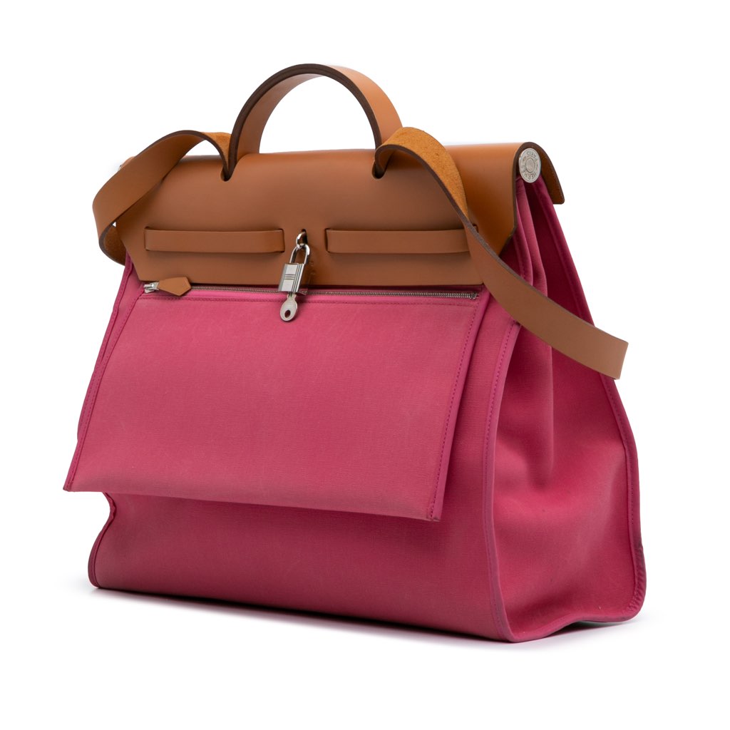 Hermès Toile Herbag Zip 39 - Back view