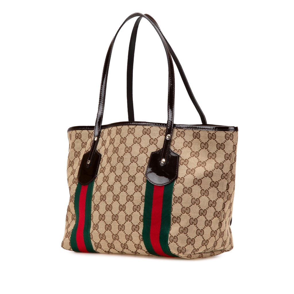 Gucci GG Canvas Web Jolie Tote - 2