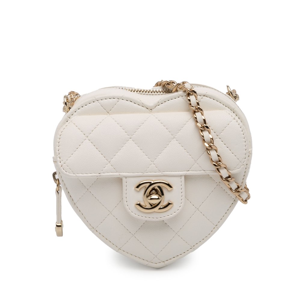 Chanel Mini Lambskin CC in Love Heart Crossbody