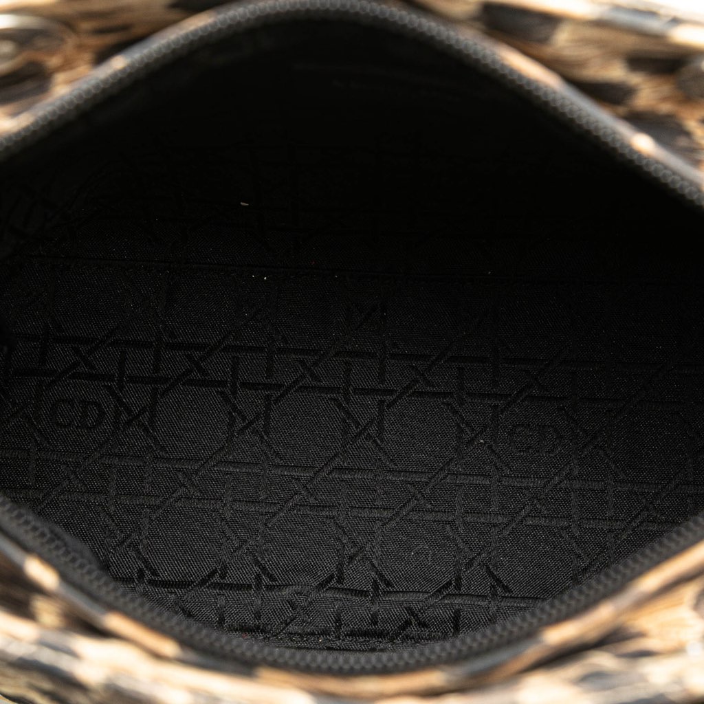 Dior Medium Canvas Cannage Leopard Print Lady Dior - 4