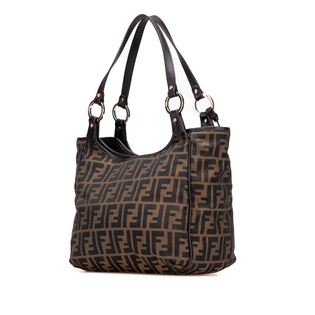 Fendi Zucca Canvas Shoulder Bag - 2