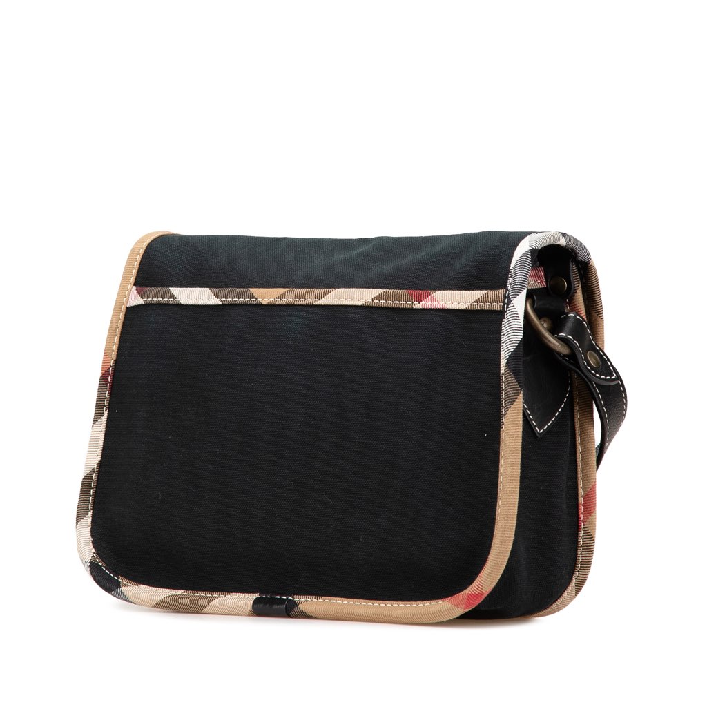 Burberry Nova Check Trimmed Canvas Crossbody - 2