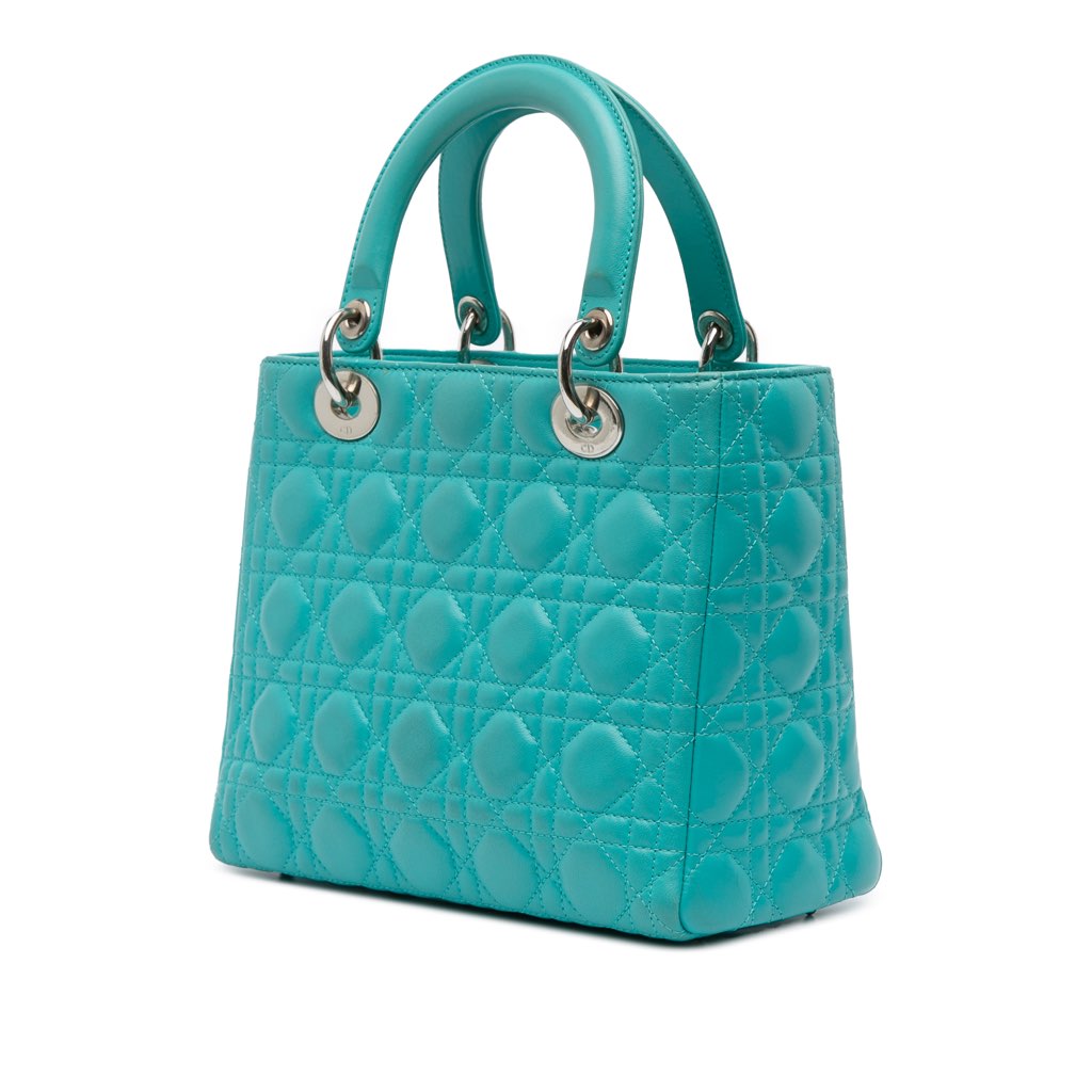 Dior Medium Lambskin Cannage Lady Dior - 2