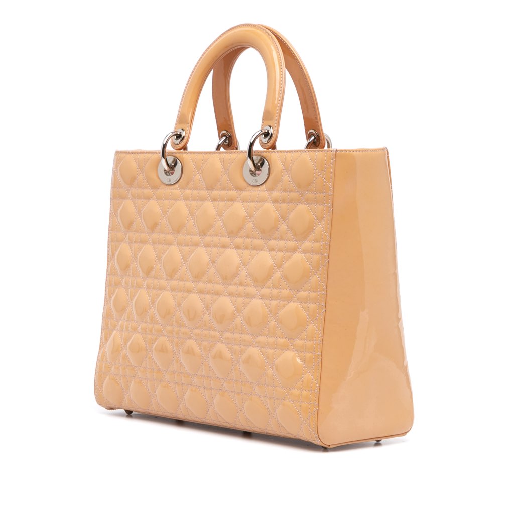 Dior Large Patent Cannage Lady Dior - 2
