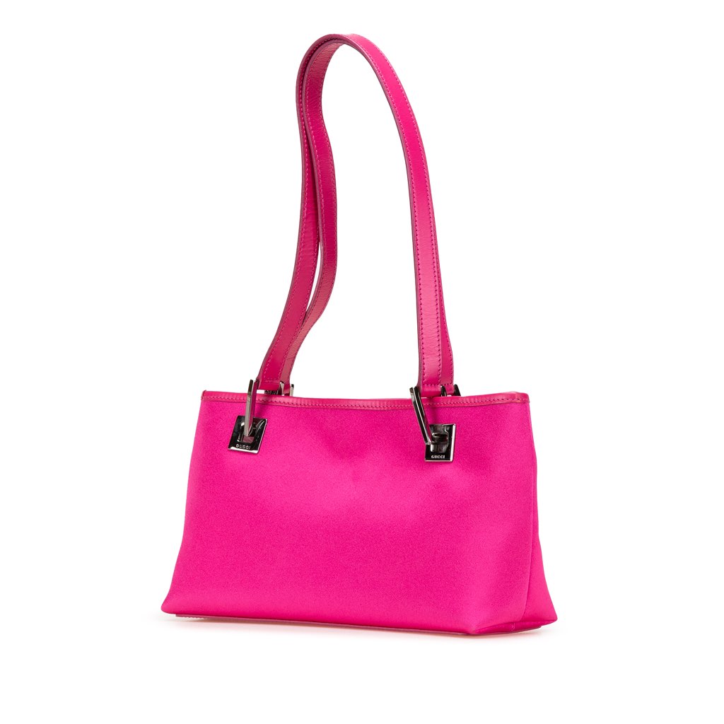 Gucci Satin Shoulder Bag - Back view