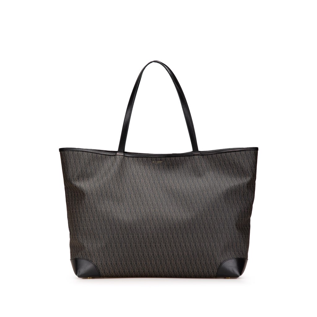 Saint Laurent Large Monogram Coated Canvas Tote