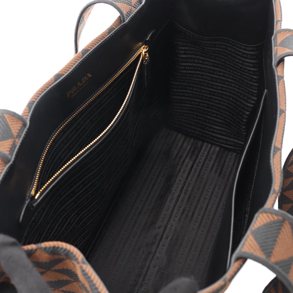 Prada Canvas Triangolo Symbole Shopping Tote - 3