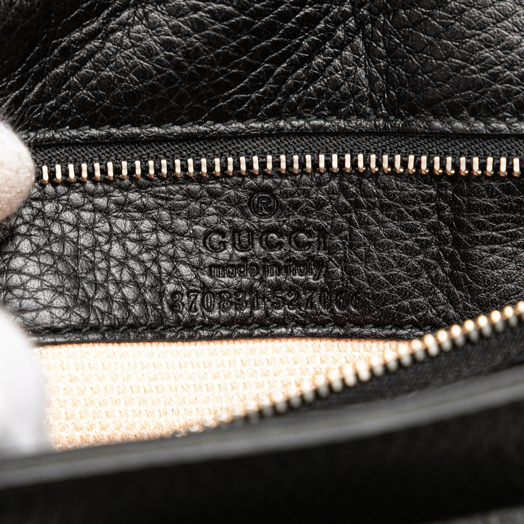 Gucci Small Leather Bamboo Daily Satchel - Side view