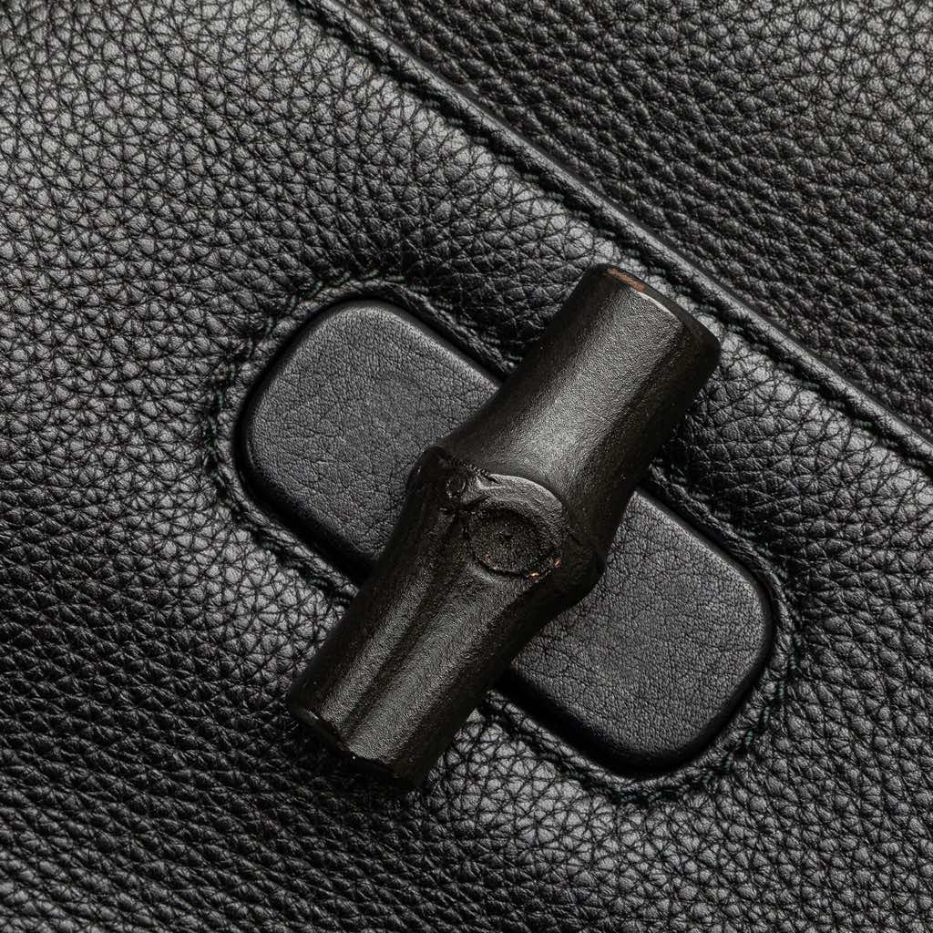 Gucci Small Leather Bamboo Daily Satchel - Image 10