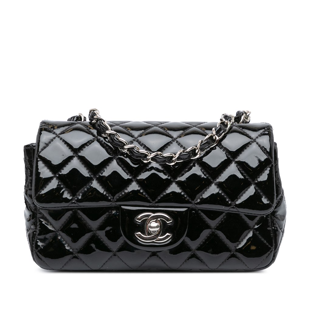 Chanel Mini Rectangular Classic Patent Single Flap