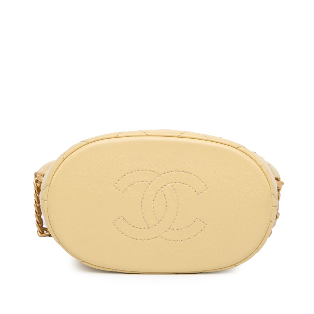 Chanel Mini Lambskin Pending CC Bucket Bag - 3