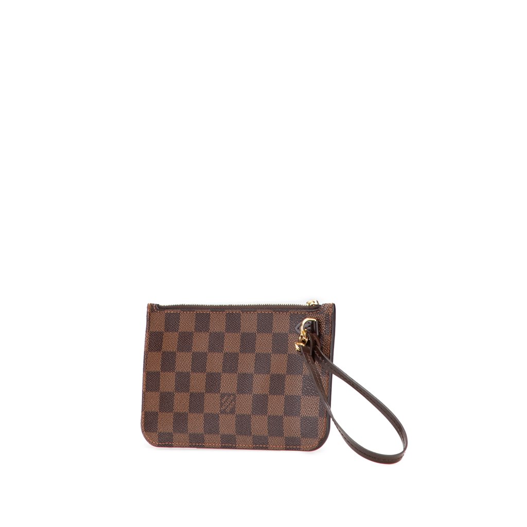 Louis Vuitton Damier Ebene Neverfull PM Pouch - Back view