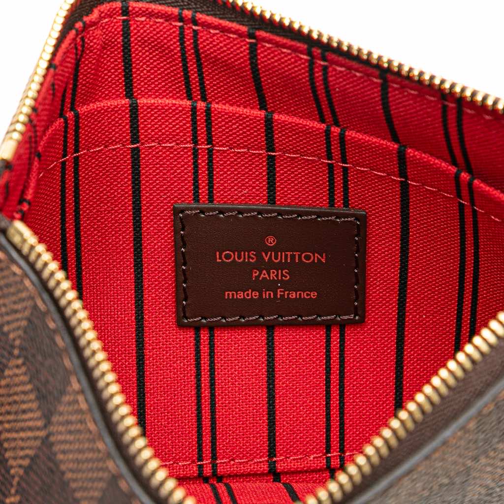 Louis Vuitton Damier Ebene Neverfull PM Pouch - Side view