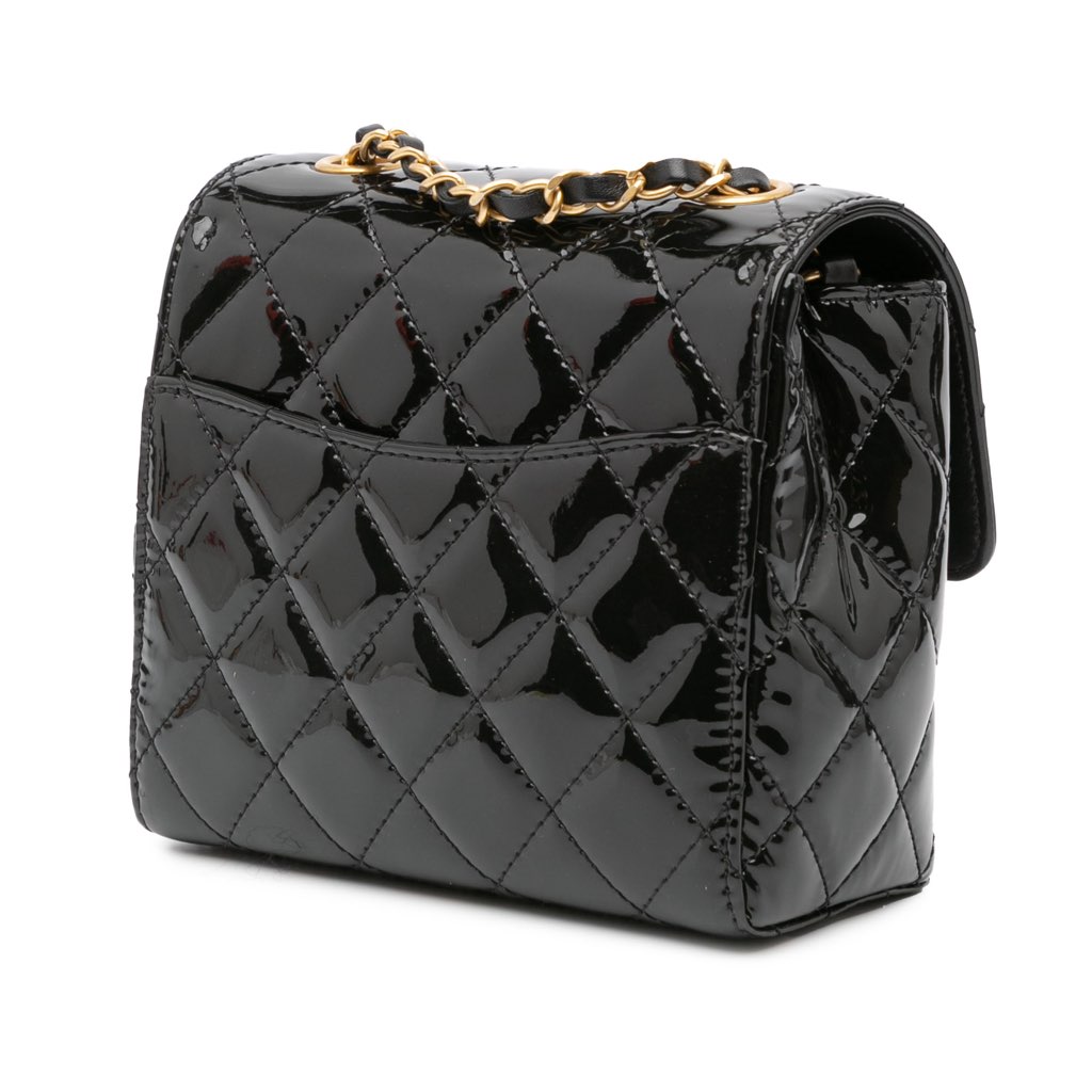 Chanel Mini Square Classic Patent Single Flap - 2