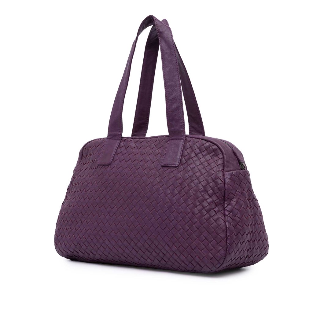 Bottega Veneta Nappa Intrecciato Shoulder Bag - Back view