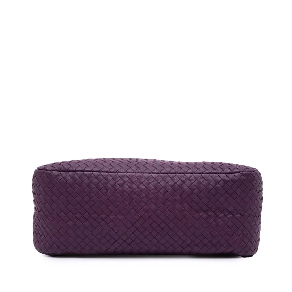 Bottega Veneta Nappa Intrecciato Shoulder Bag Purple Leather Very good - Inside View