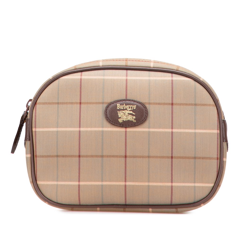 Burberry Vintage Check Canvas Clutch