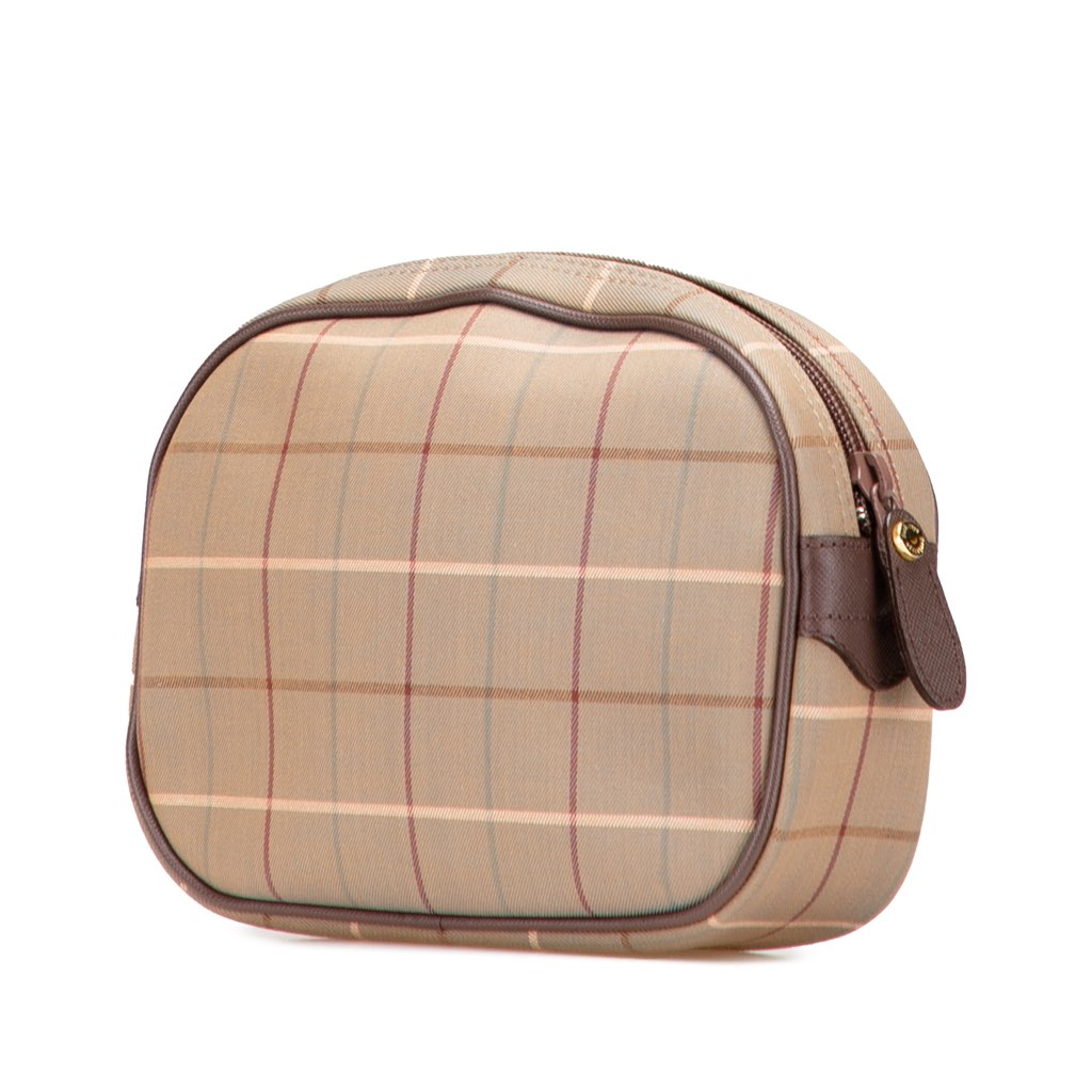 Burberry Vintage Check Canvas Clutch - Back view