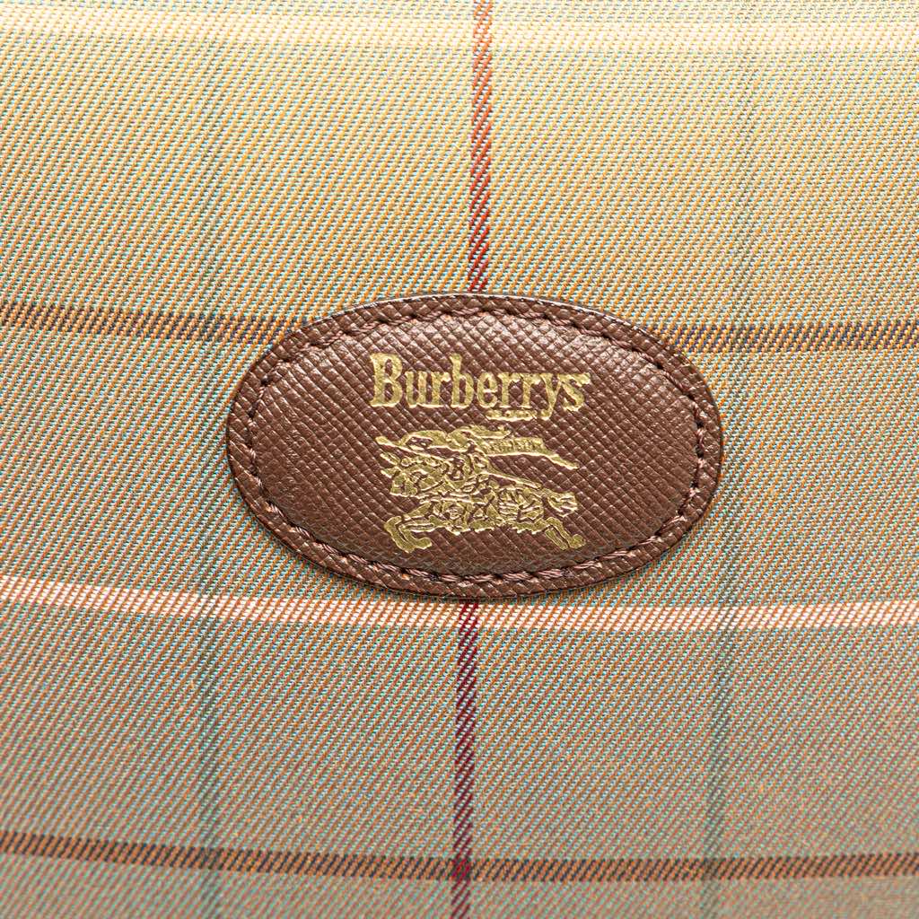 Burberry Vintage Check Canvas Clutch - Side view