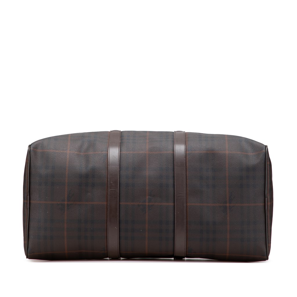Burberry Tonal Check Coated Canvas Travel Bag - 3