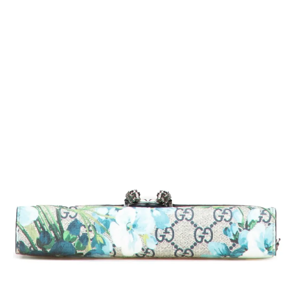 Gucci GG Supreme Dionysus Blooms Chain Wallet Brown Canvas Good - Inside View