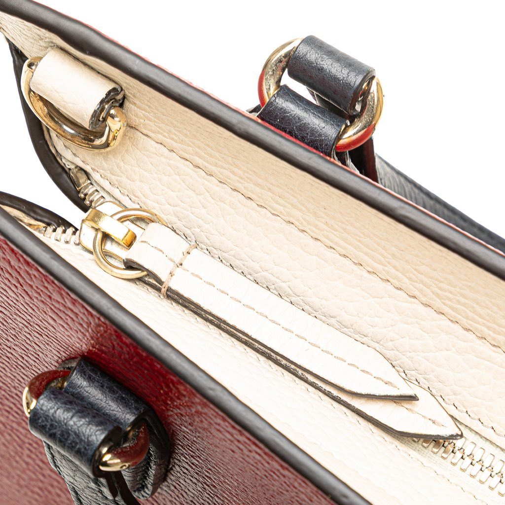 Gucci Medium Tricolor Pebbled Calfskin Soho Convertible Top Handle Bag - Image 13