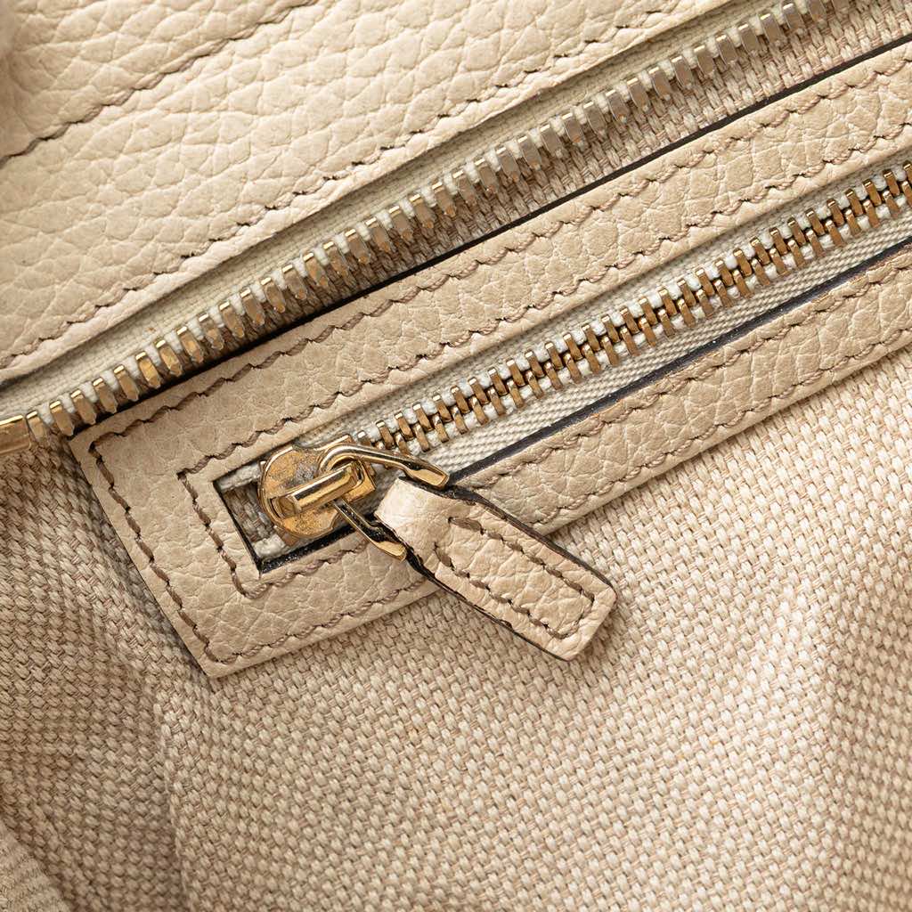 Gucci Medium Tricolor Pebbled Calfskin Soho Convertible Top Handle Bag - Detail 2