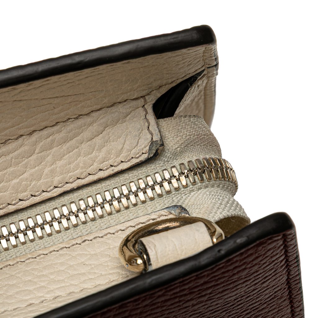 Gucci Medium Tricolor Pebbled Calfskin Soho Convertible Top Handle Bag - Image 12