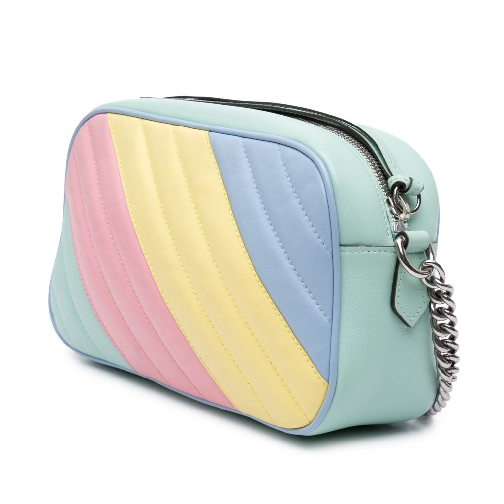 Gucci Small GG Marmont Diagonal Matelasse Leather Crossbody - 2